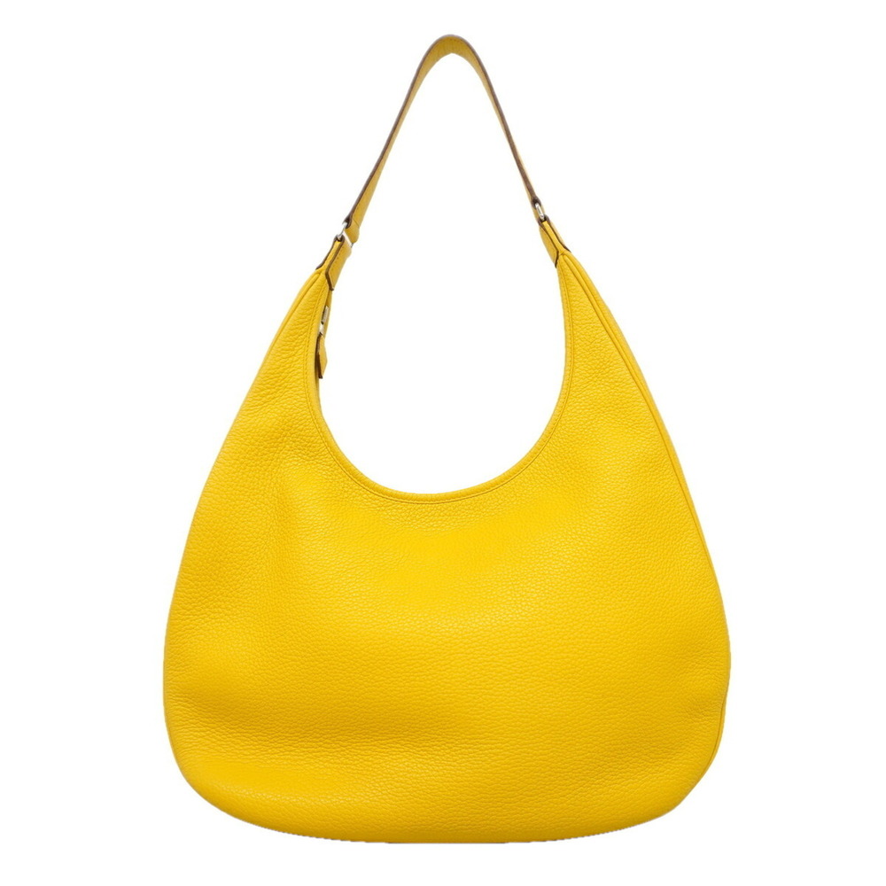 Hermes Shoulder Bag Gao Taurillon Clemence Cumin □M Stamp Women's